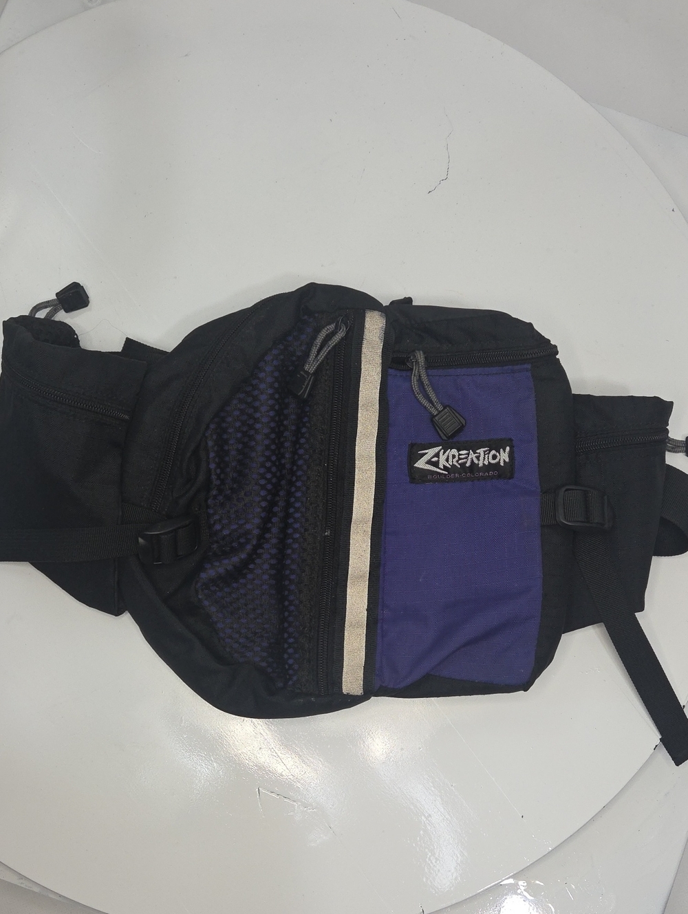 Vintage Z-Kreation Boulder CO Lumbar Hiking Waist Pack - Purple/Black